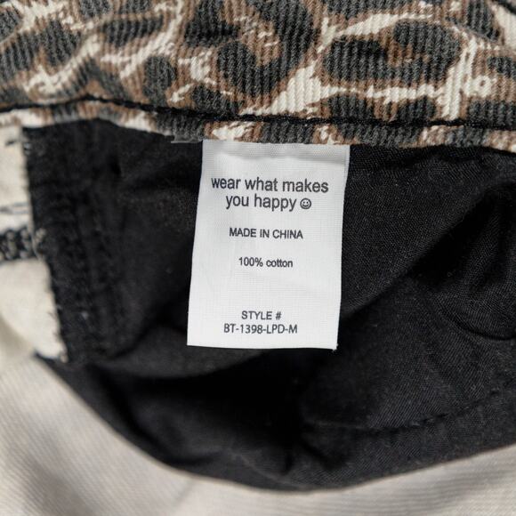 Dressed in LaLa Effortlessly Cool Wide Leg Denim in Leopard Womens Size M 32x32 - Picture 9 of 13